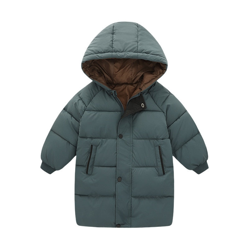 Kids Windproof Long Hooded Warm Parka/Jacket childrensterritory
