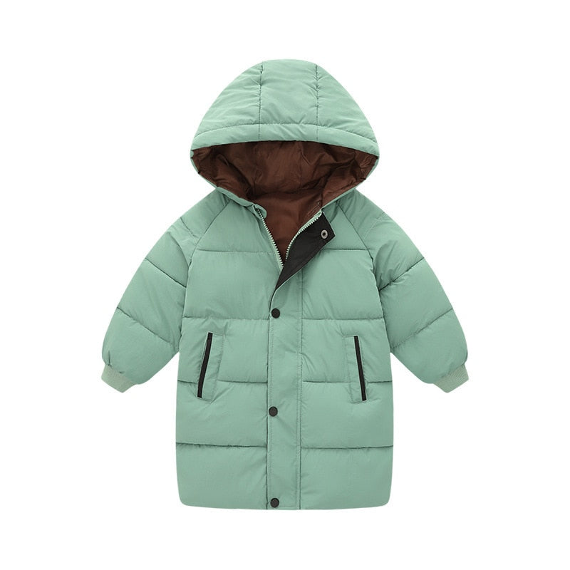 Kids Windproof Long Hooded Warm Parka/Jacket childrensterritory