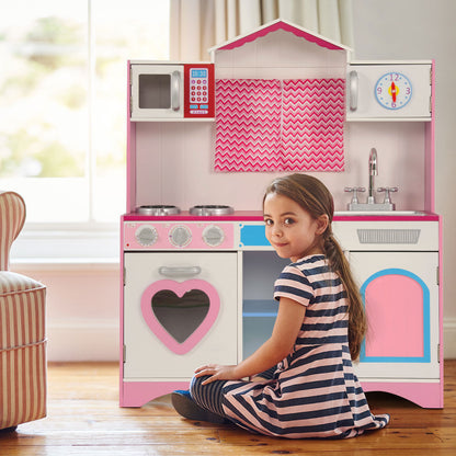 Kids Wooden Cooking Pretend Kitchen Toy Play Set childrensterritory