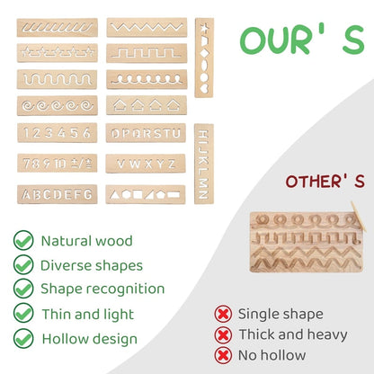 Kids Wooden Montessori Pen Control Boards/Toys childrensterritory