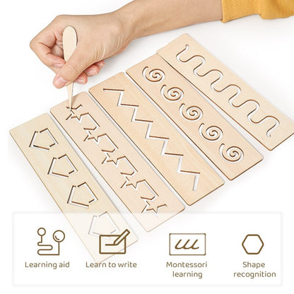 Kids Wooden Montessori Pen Control Boards/Toys childrensterritory