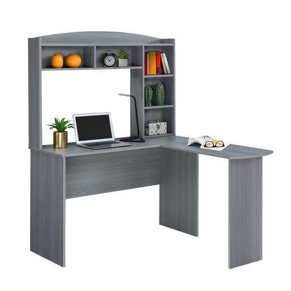 L-Shaped Modern Design Wooden Hutch Office/Study Desk childrensterritory