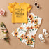 Little Girl 2pcs Top & Flare Pants Outfit Set childrensterritory