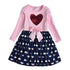 Long Sleeve Cotton Party Dress for Kids Girls childrensterritory
