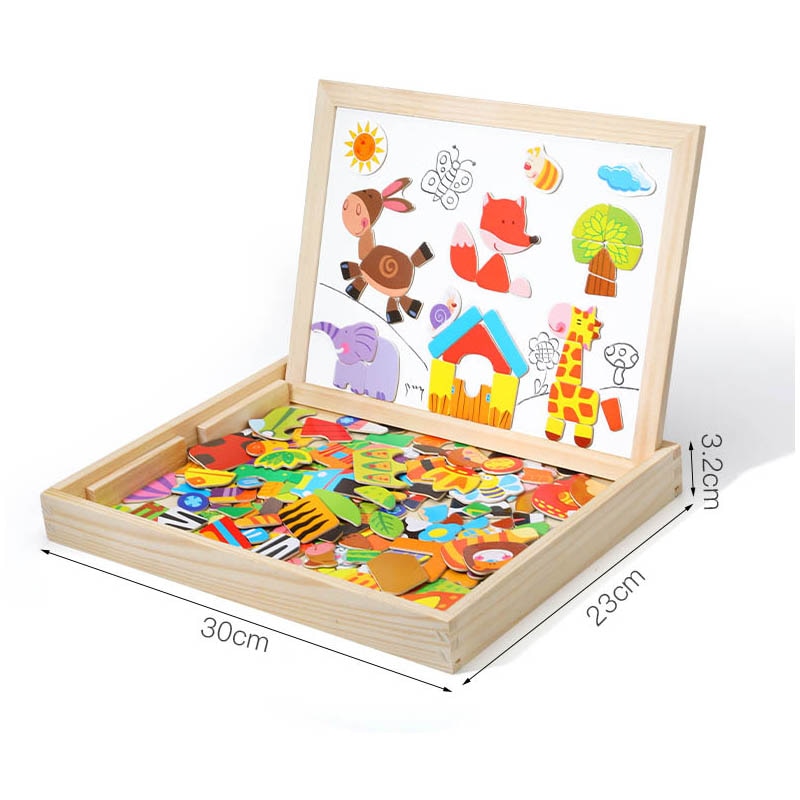 Multi-function Kids Magnetic Puzzle/Drawing Board Toys childrensterritory