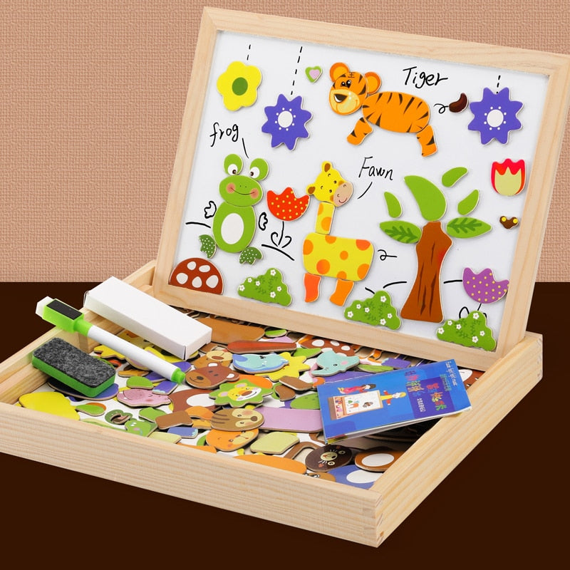 Multi-function Kids Magnetic Puzzle/Drawing Board Toys childrensterritory
