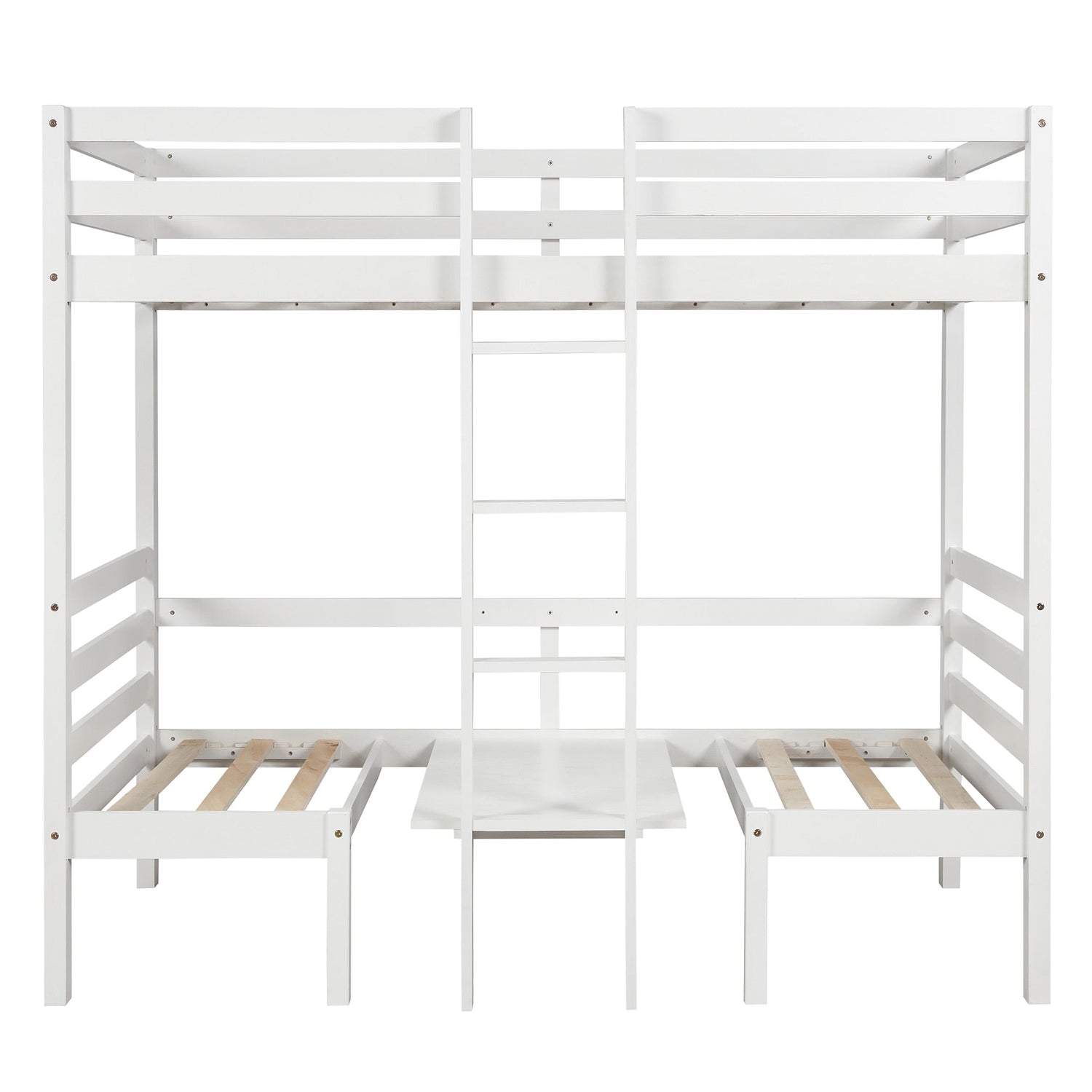 Multi-functional Loft Bed Frame With Free Cushion Sets childrensterritory