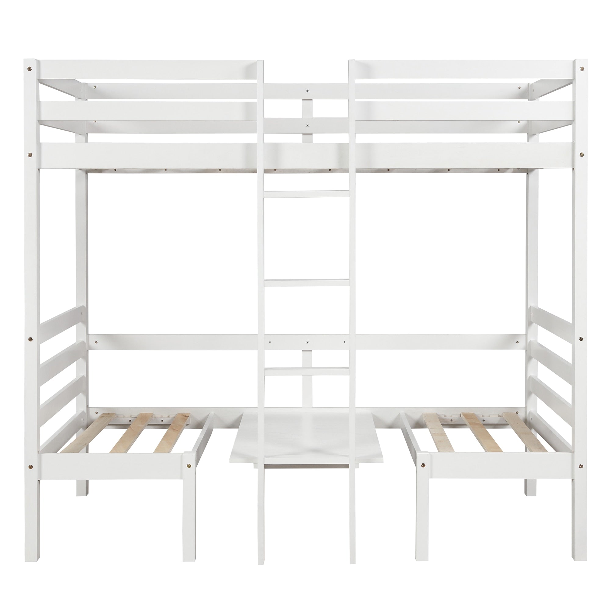 Multi-functional Loft Bed Frame With Free Cushion Sets childrensterritory