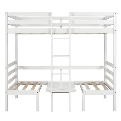 Multi-functional Loft Bed Frame With Free Cushion Sets childrensterritory