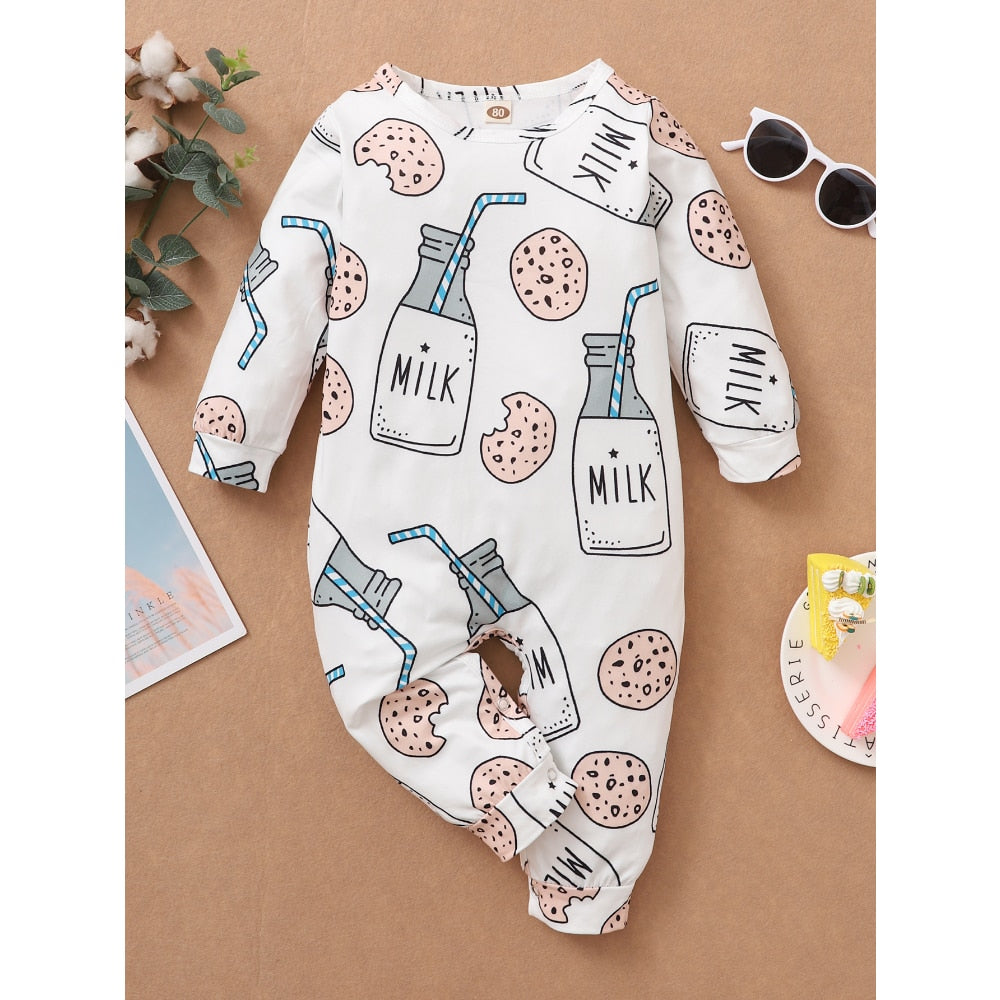 Newborn Boy/Girl Cute Long Sleeve Cotton Romper childrensterritory