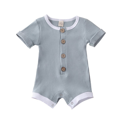 Newborn Boys Girls Short Sleeve Cotton Bodysuit childrensterritory