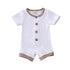 Newborn Boys Girls Short Sleeve Cotton Bodysuit childrensterritory