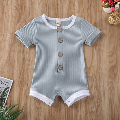 Newborn Boys Girls Short Sleeve Cotton Bodysuit childrensterritory