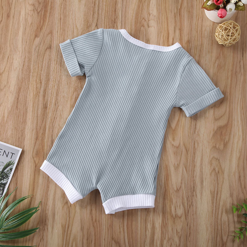 Newborn Boys Girls Short Sleeve Cotton Bodysuit childrensterritory