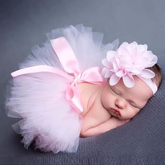 Newborn Girls Lace Bow Romper Photography Props childrensterritory