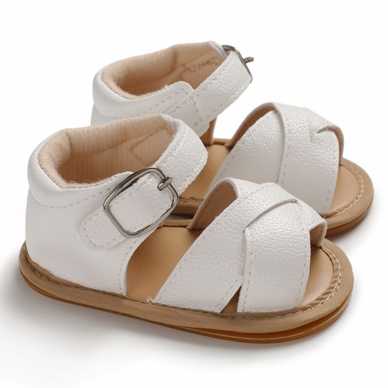 Newborn Girls Non-slip PU Leather Shoes/Prewalker childrensterritory