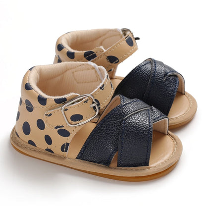 Newborn Girls Non-slip PU Leather Shoes/Prewalker childrensterritory
