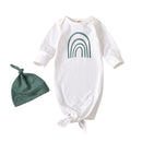 Newborn Rainbow Printed Sleeping Sack & Solid Color Hat childrensterritory