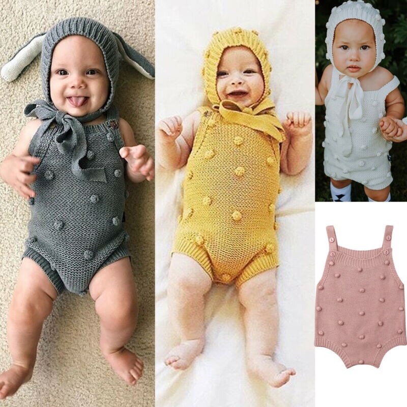 Newborn Unisex Warm Knitted Bodysuit/Clothes childrensterritory