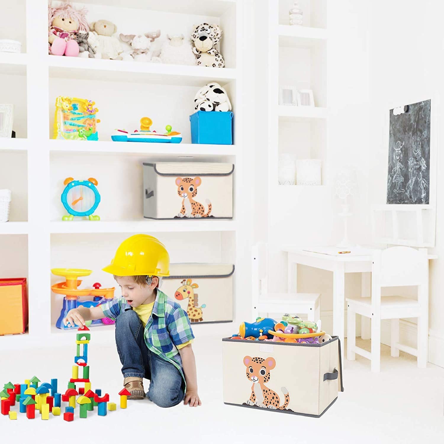 Non Woven Folding Storage Box with Handle childrensterritory