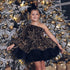 One Shoulder Gold Sequin Kid Girl Birthday Party Dress childrensterritory