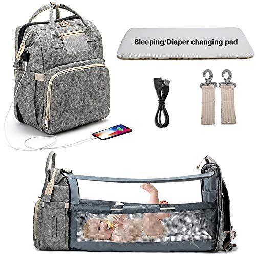 Portable Multi-Function Crib &amp; Diaper Backpack childrensterritory