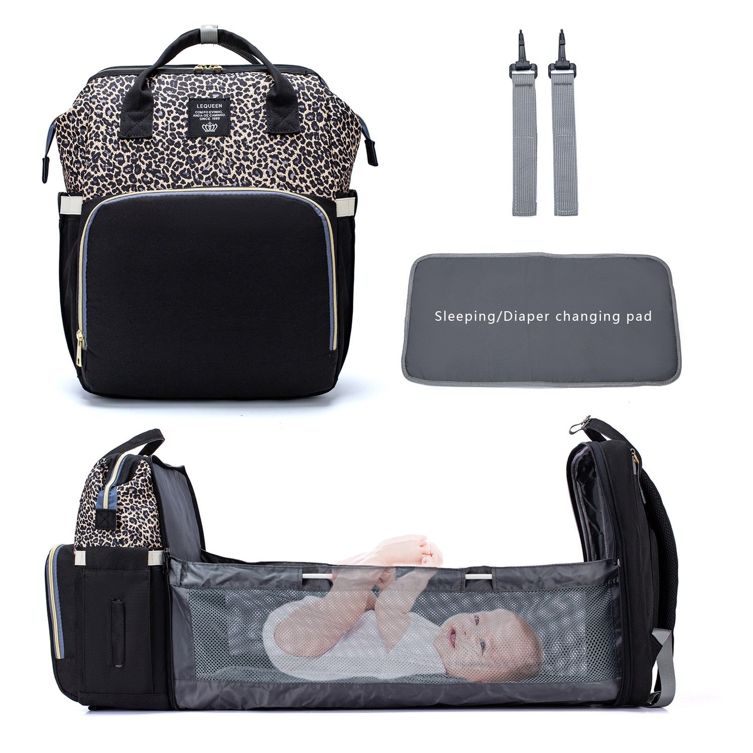 Portable Multi-Function Crib &amp; Diaper Backpack childrensterritory