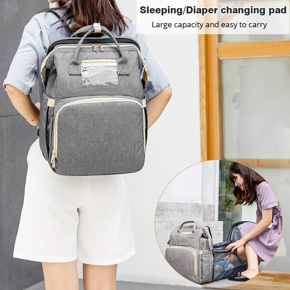 Portable Multi-Function Crib &amp; Diaper Backpack childrensterritory