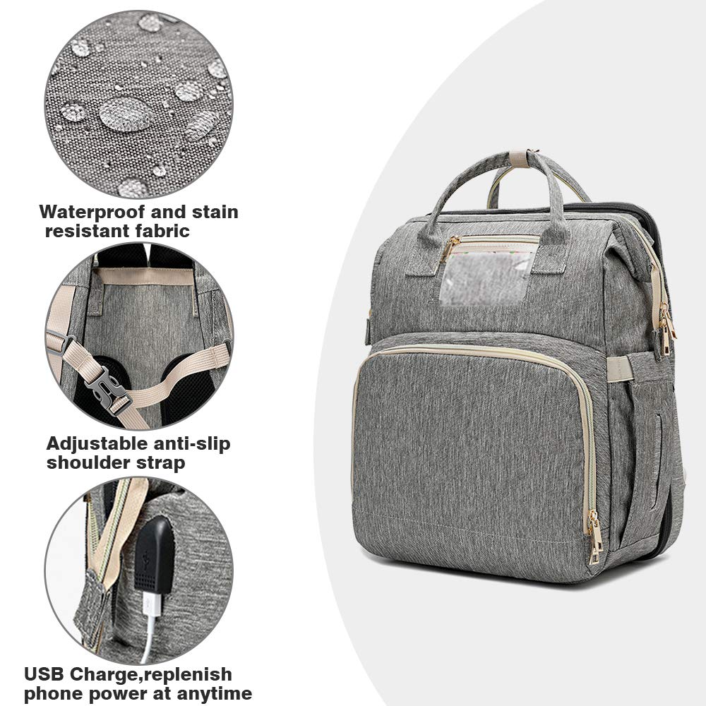Portable Multi-Function Crib &amp; Diaper Backpack childrensterritory