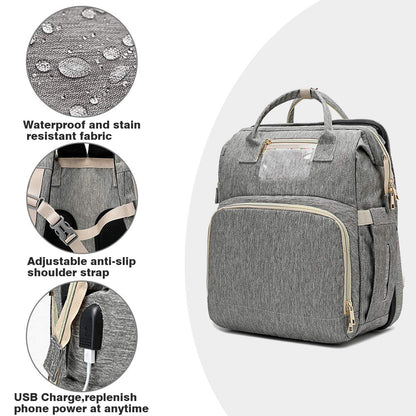 Portable Multi-Function Crib &amp; Diaper Backpack childrensterritory
