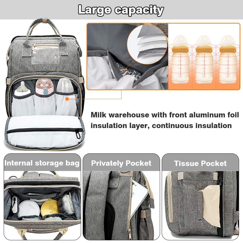 Portable Multi-Function Crib &amp; Diaper Backpack childrensterritory