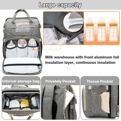 Portable Multi-Function Crib &amp; Diaper Backpack childrensterritory