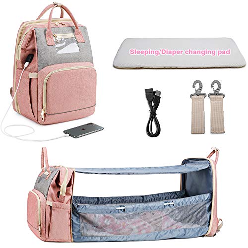 Portable Multi-Function Crib &amp; Diaper Backpack childrensterritory