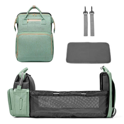 Portable Multi-Function Crib &amp; Diaper Backpack childrensterritory