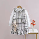 Princess Patchwork Winter Party Dress for Kids Girls childrensterritory