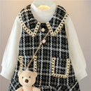 Princess Patchwork Winter Party Dress for Kids Girls childrensterritory