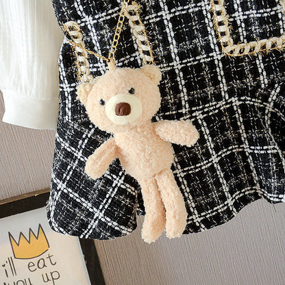 Princess Patchwork Winter Party Dress for Kids Girls childrensterritory