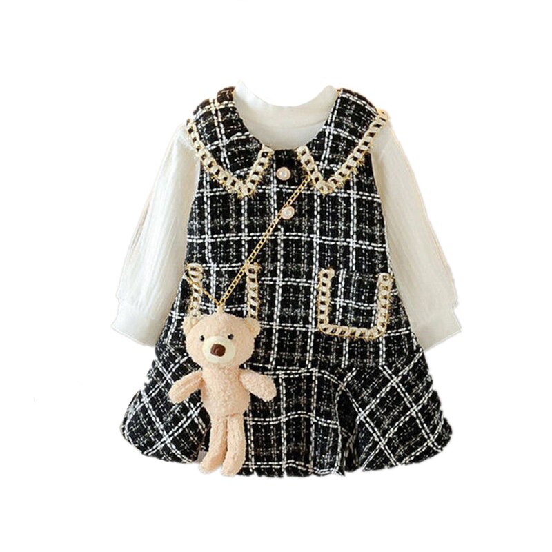 Princess Patchwork Winter Party Dress for Kids Girls childrensterritory