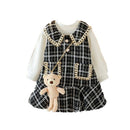 Princess Patchwork Winter Party Dress for Kids Girls childrensterritory