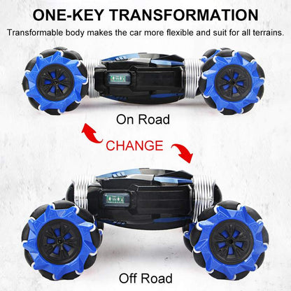 RC Car 4WD Radio Control Stunt Car With Light &amp; Music childrensterritory