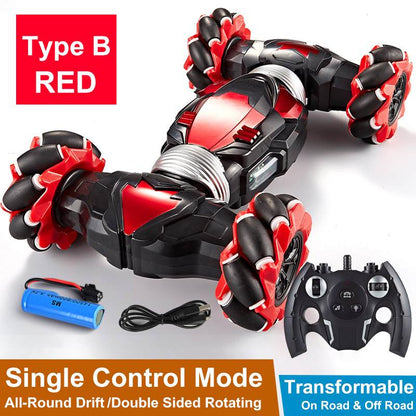 RC Car 4WD Radio Control Stunt Car With Light &amp; Music childrensterritory