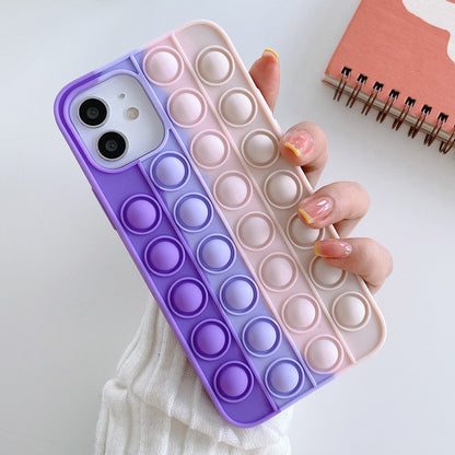 Rainbow Color Shockproof Silicone Case For iPhone childrensterritory