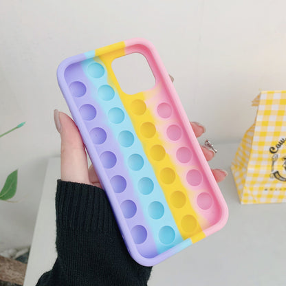 Rainbow Color Shockproof Silicone Case For iPhone childrensterritory