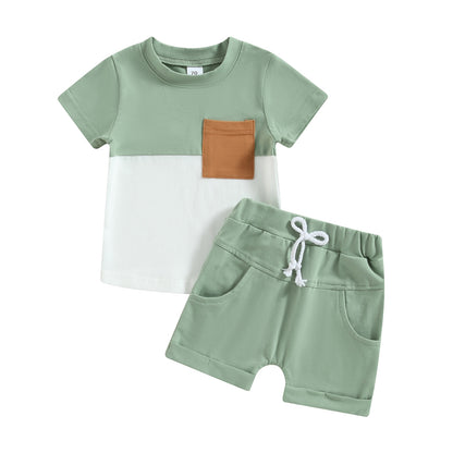 Baby Boys 2Pcs Tops &amp; Shorts Summer Outfit Sets childrensterritory