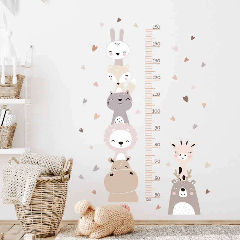 Boho Style Baby/Kids Room Cartoon Animal Wall Decals childrensterritory
