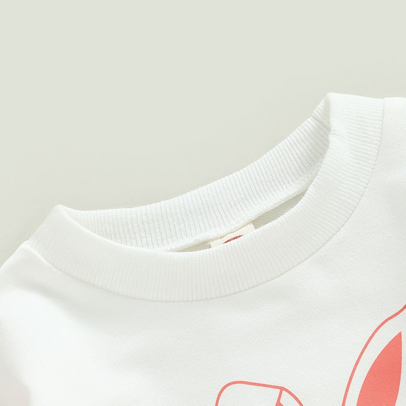 Baby Boy/Girl Bunny Letter Print Bodysuit childrensterritory