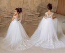 Lace Appqulies Kids Girl First Communion Dress childrensterritory