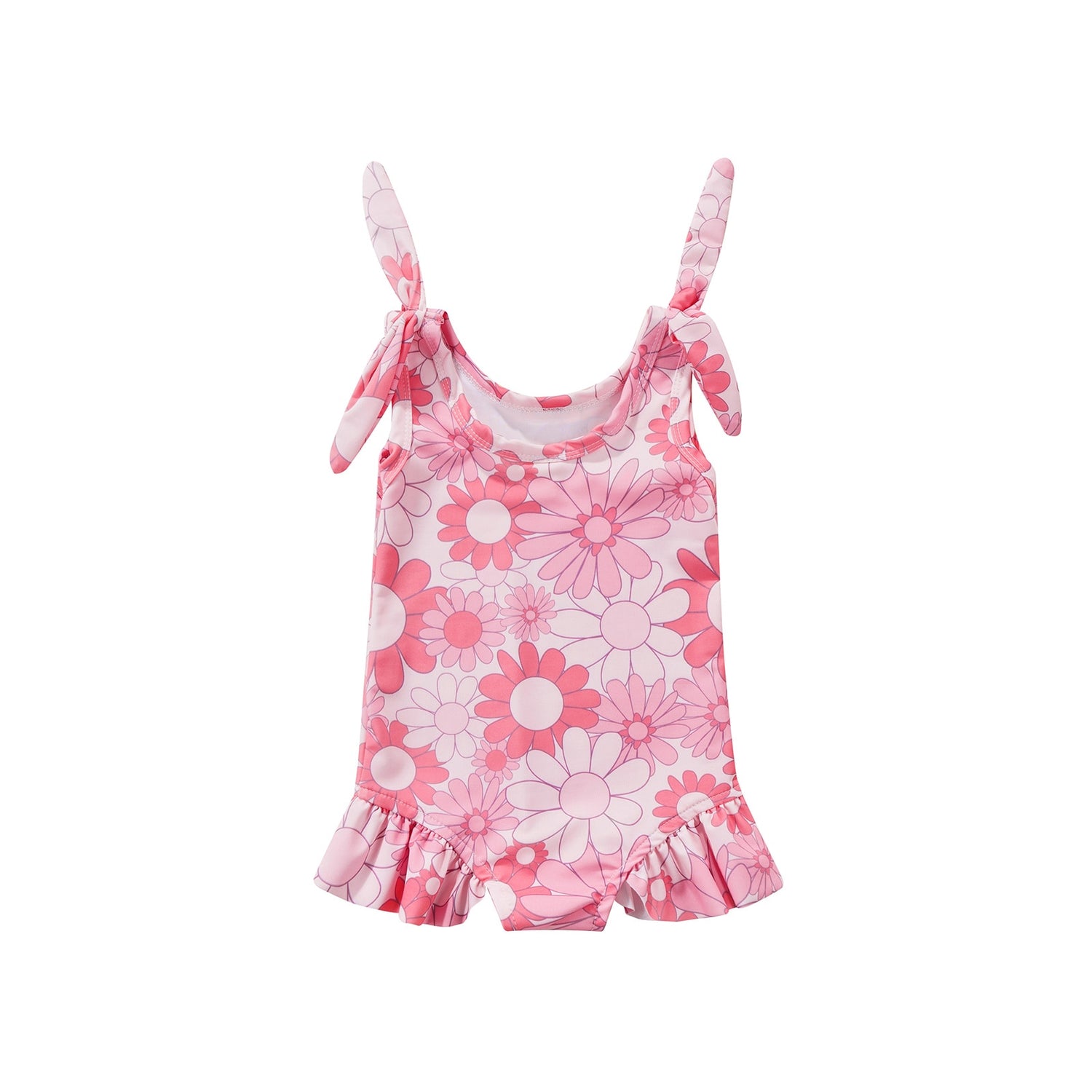 Sleeveless Toddler Girl Floral Loose Bodysuit childrensterritory
