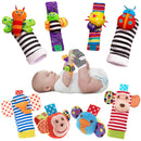 Baby Wrist Rattles and Foot Finder Socks 4PCS/SET childrensterritory