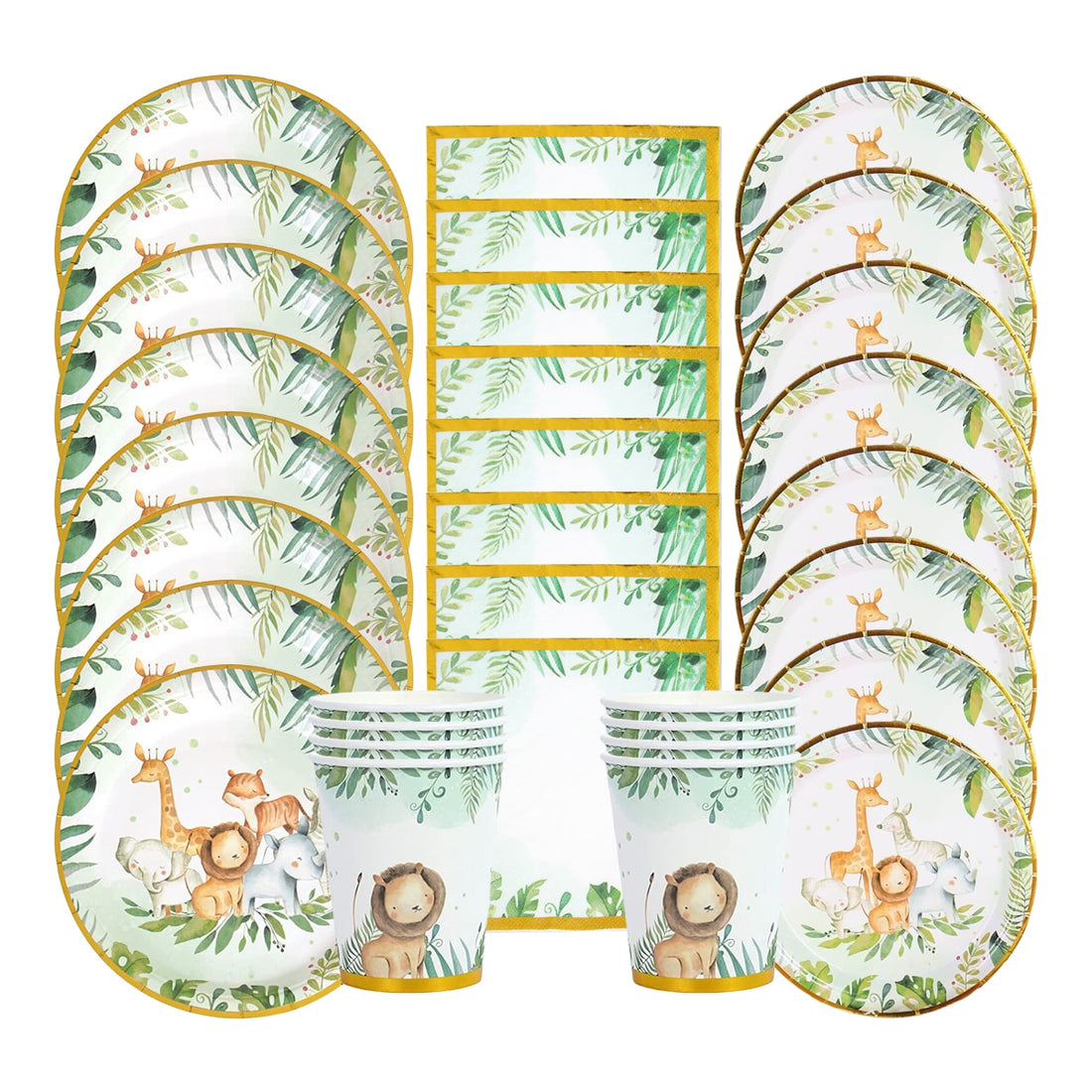 Forest Theme Disposable Tableware Sets | Party Supplies childrensterritory